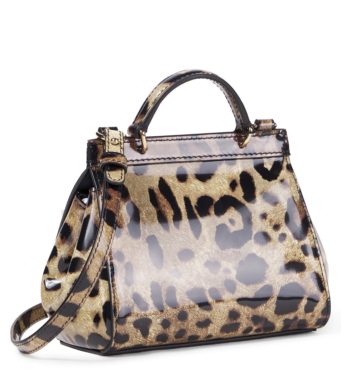 Sicily leopard-print leather tote bag | Dolce&Gabbana Kids