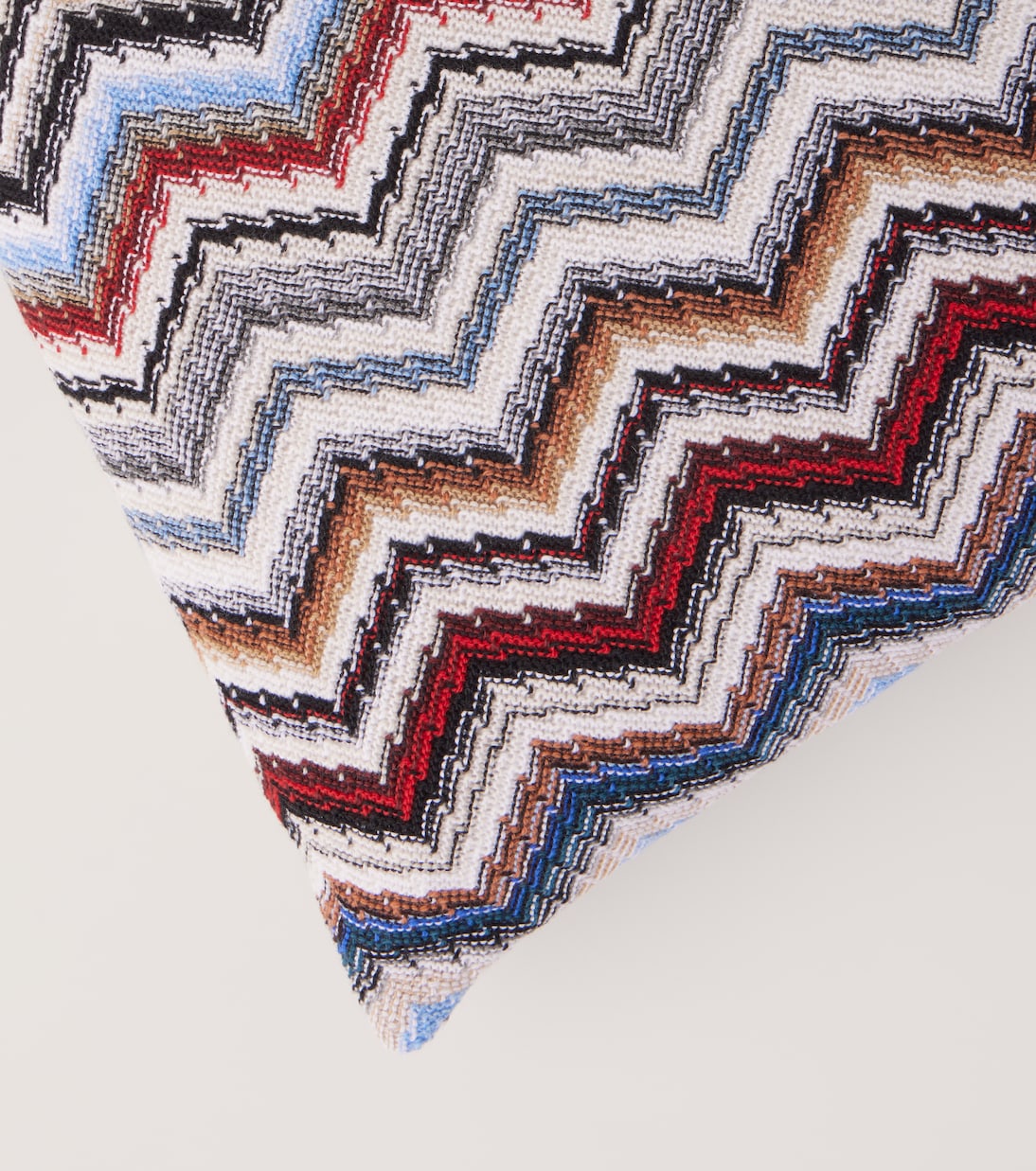 Colorado Zigzag wool, cotton, and alpaca cushion | Missoni