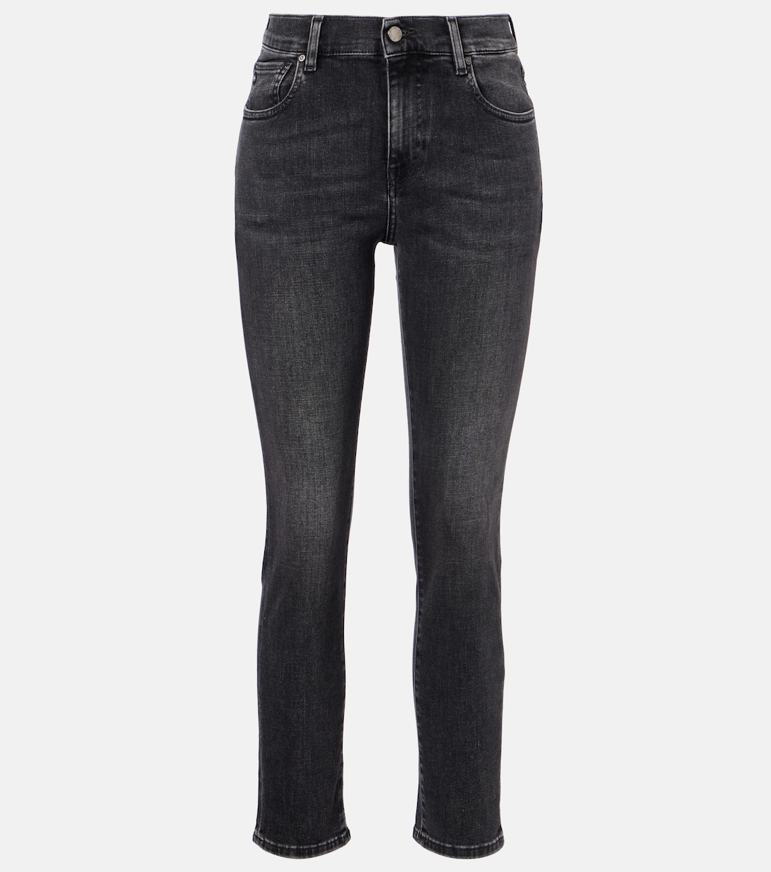 Cropped mid-rise slim jeans | AG Jeans
