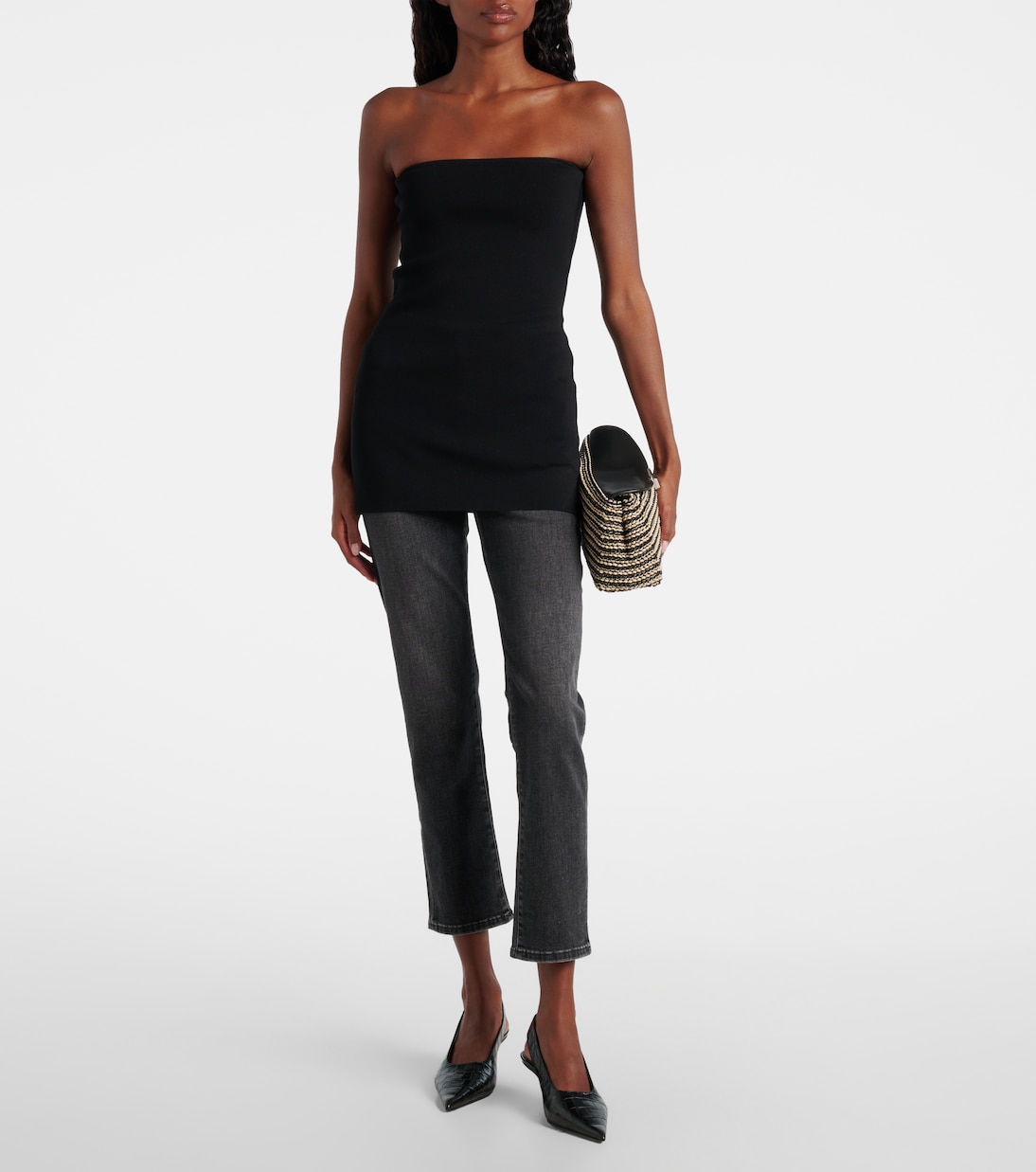 Cropped mid-rise slim jeans | AG Jeans