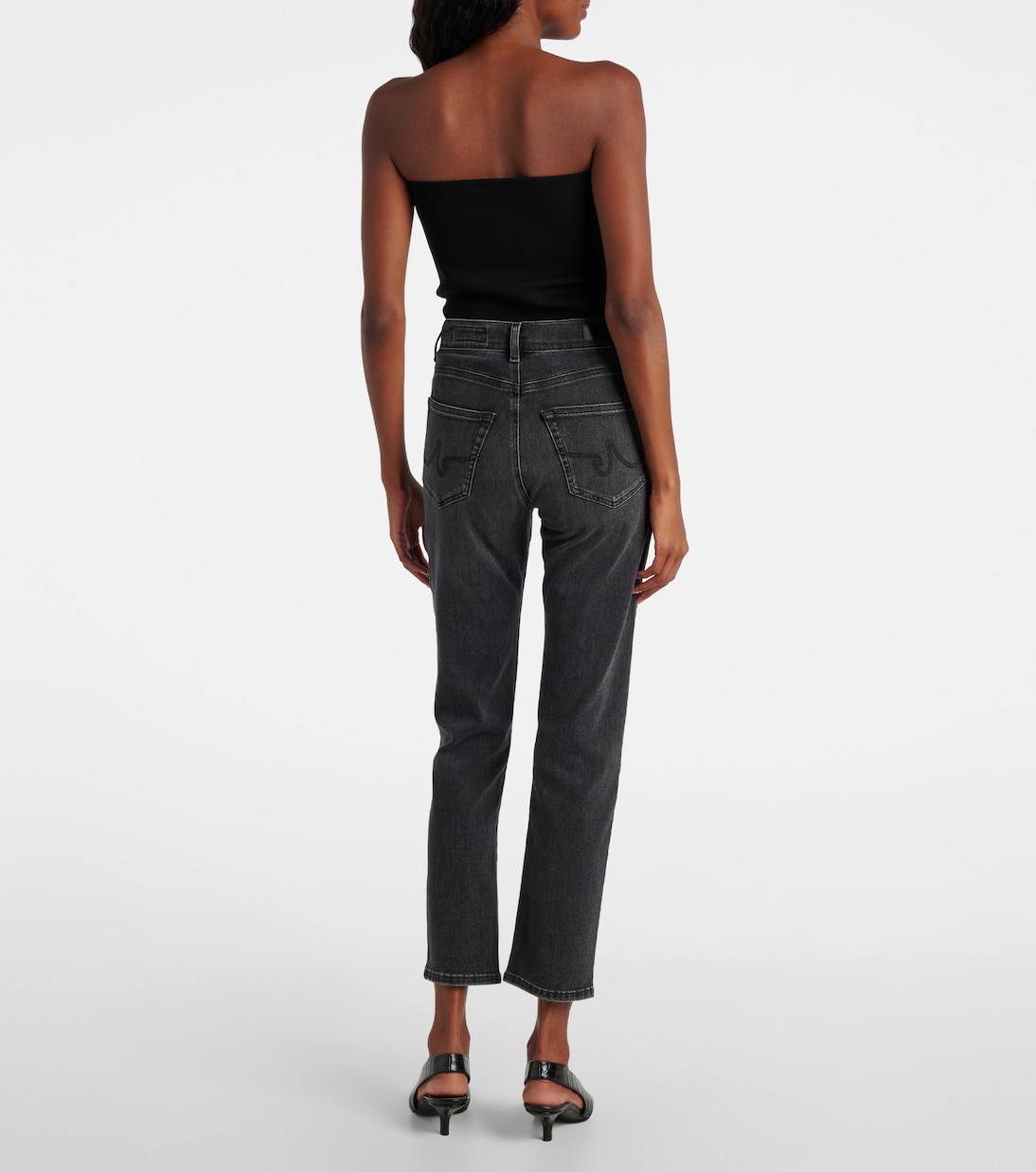 Cropped mid-rise slim jeans | AG Jeans