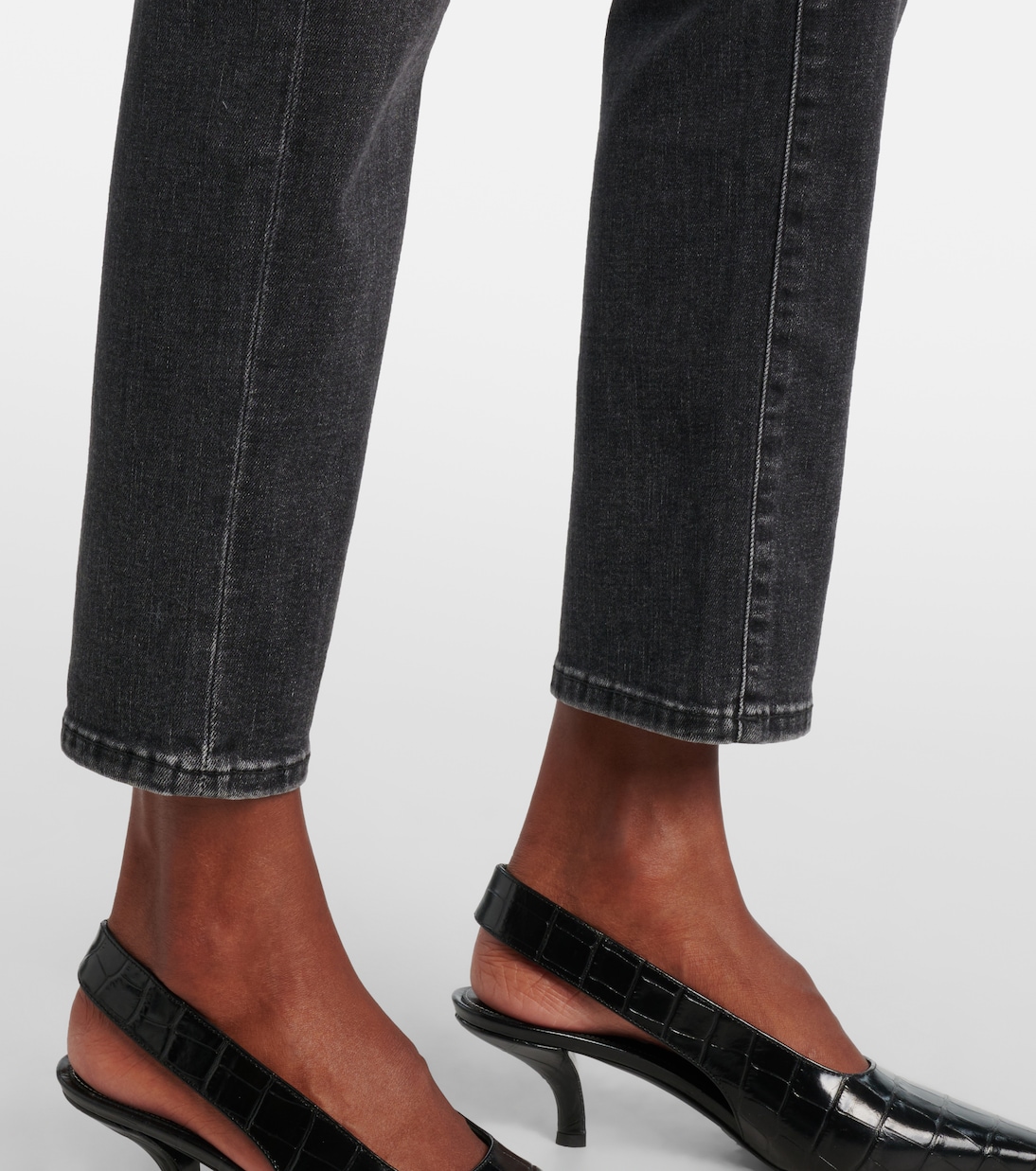 Cropped mid-rise slim jeans | AG Jeans