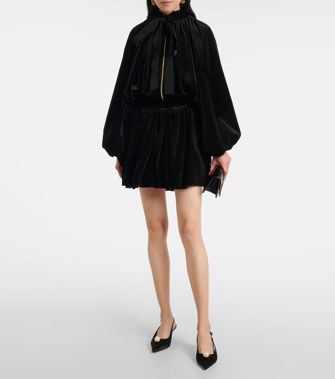 Minirock aus Baumwollsamt | Patou