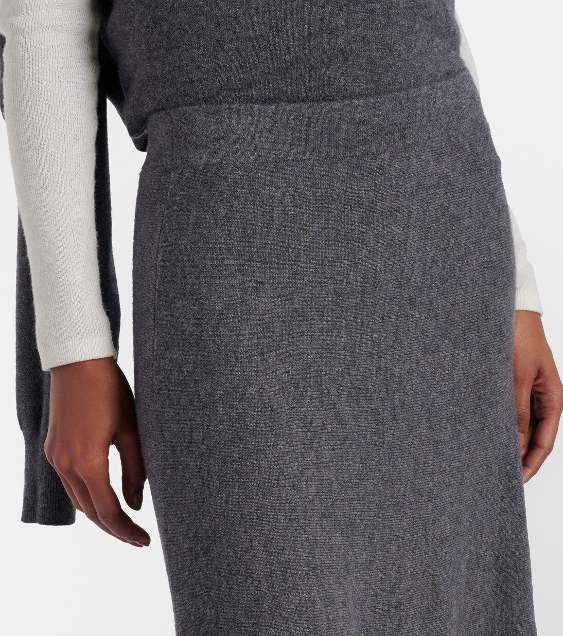 Torie knitted cashmere maxi skirt | Lisa Yang