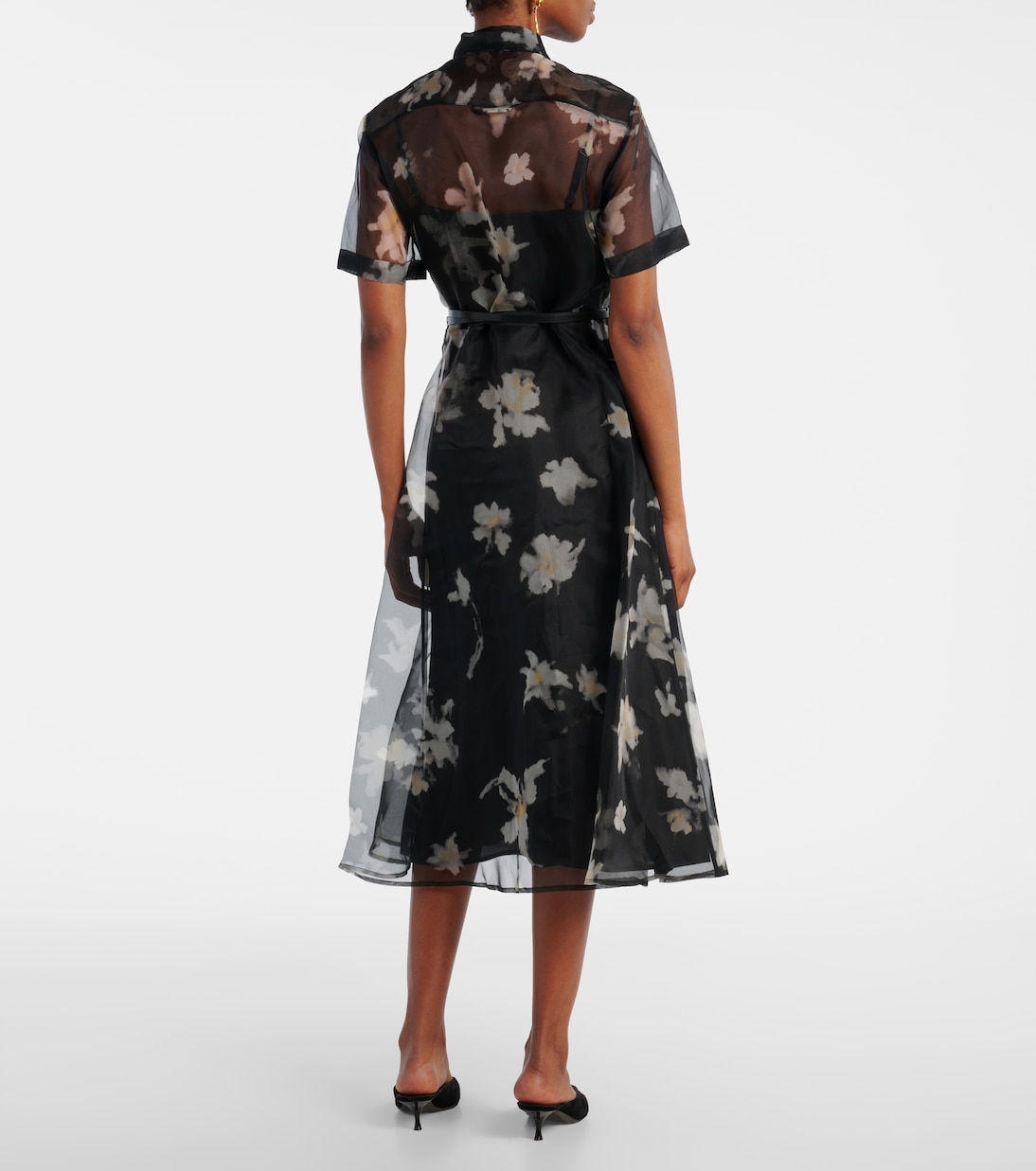 Robe midi Kiera en soie à fleurs | Altuzarra