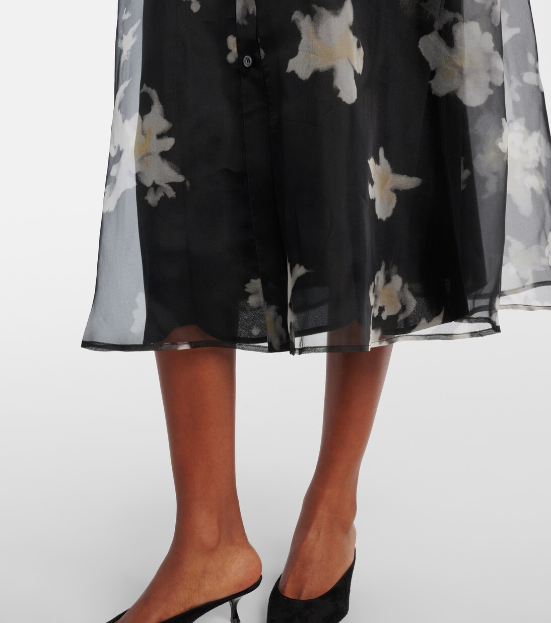 Robe midi Kiera en soie à fleurs | Altuzarra
