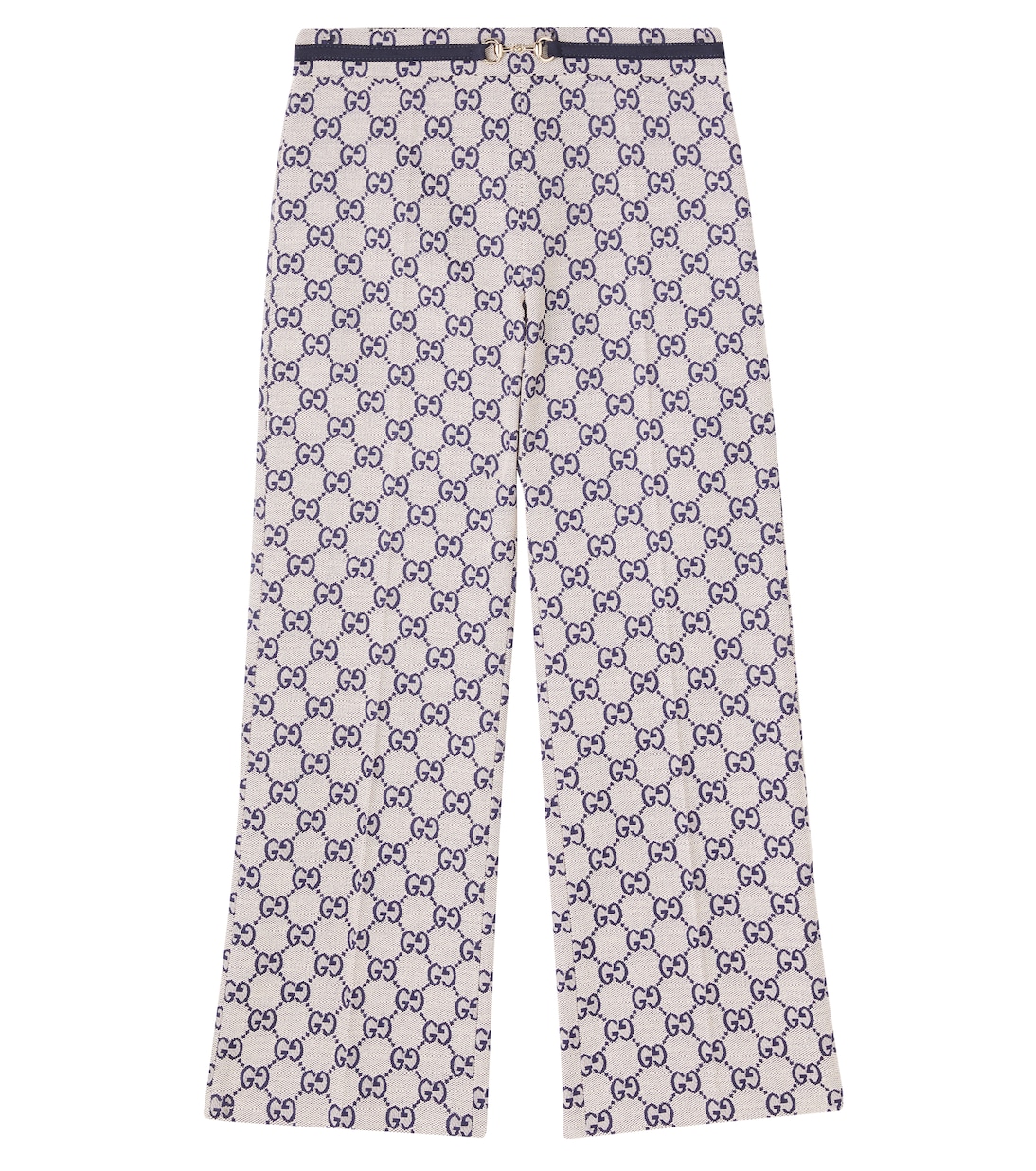 Pantalones rectos en jacquard con GG | Gucci Kids