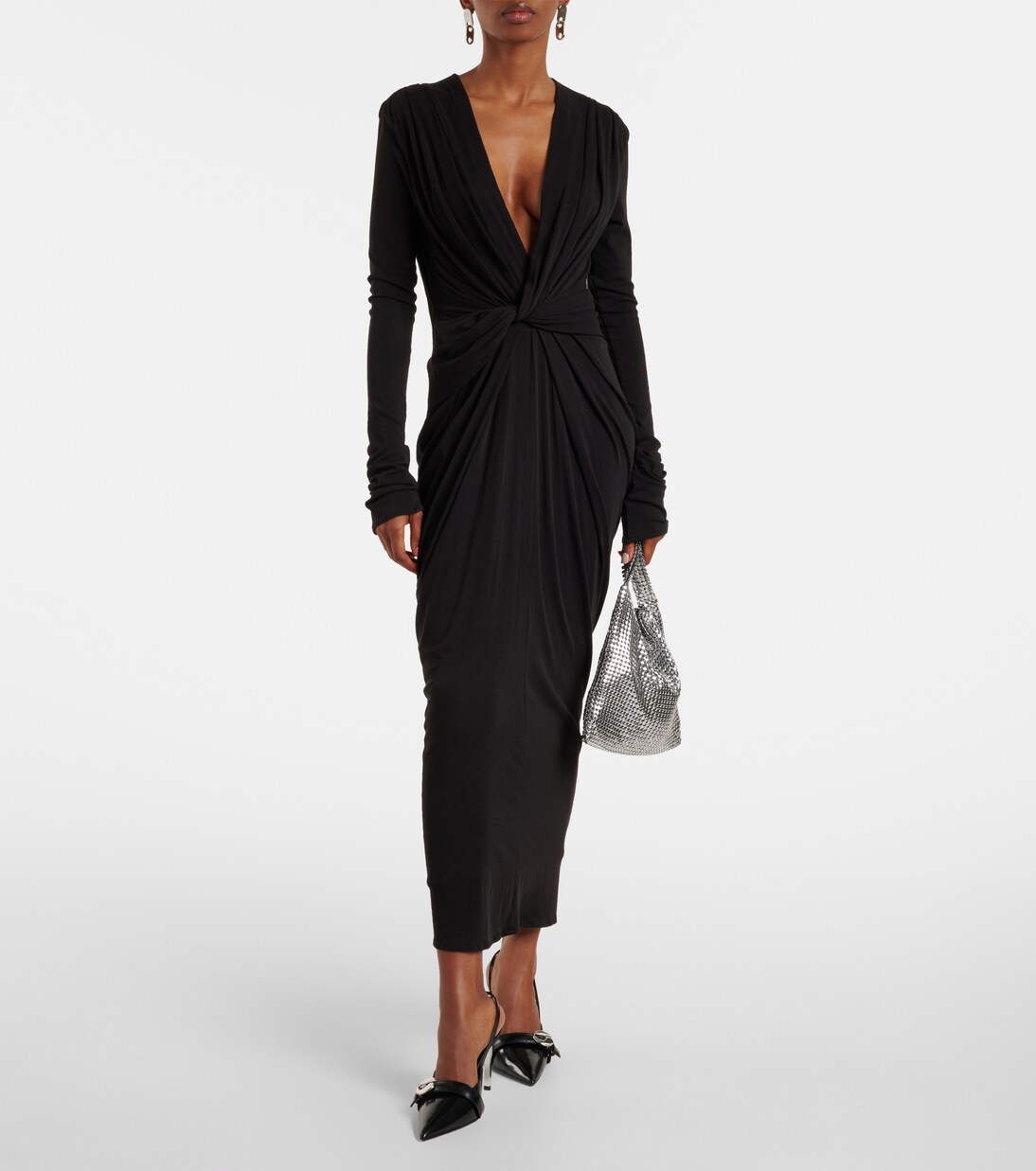 Robe longue en coton mélangé | Entire Studios