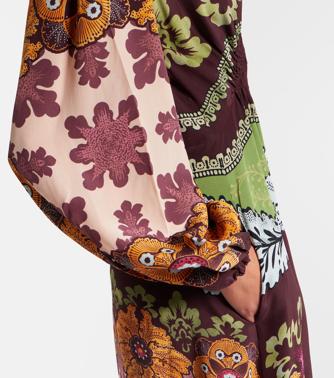 Bedrucktes Maxikleid aus Seide | La DoubleJ