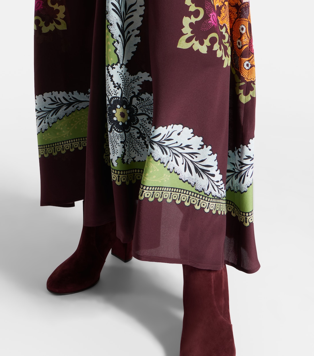 Bedrucktes Maxikleid aus Seide | La DoubleJ