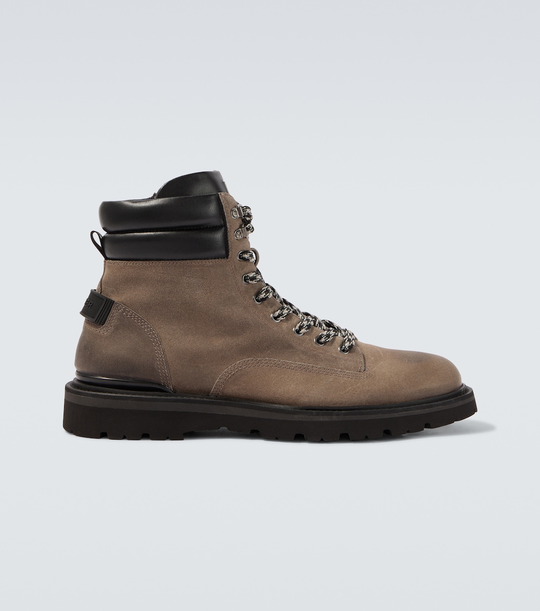 Seoul leather-trimmed suede lace-up boots | Bogner