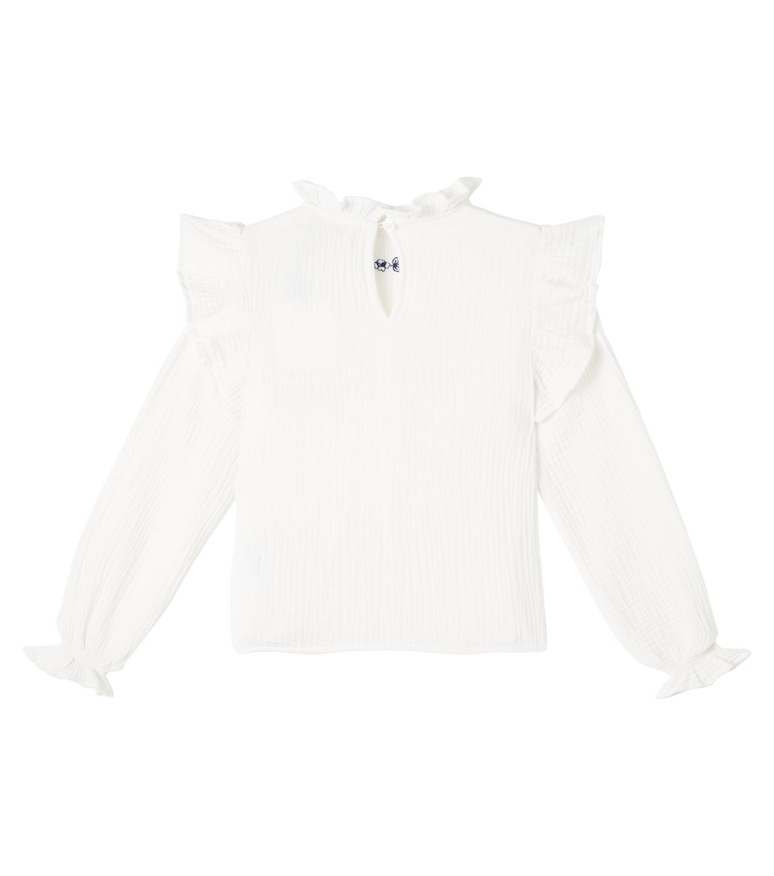 Maitea ruffled cotton blouse | The New Society