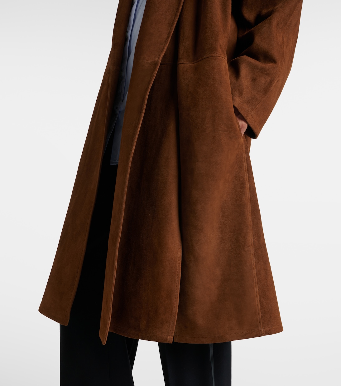 Serenis绒面革大衣 | The Row