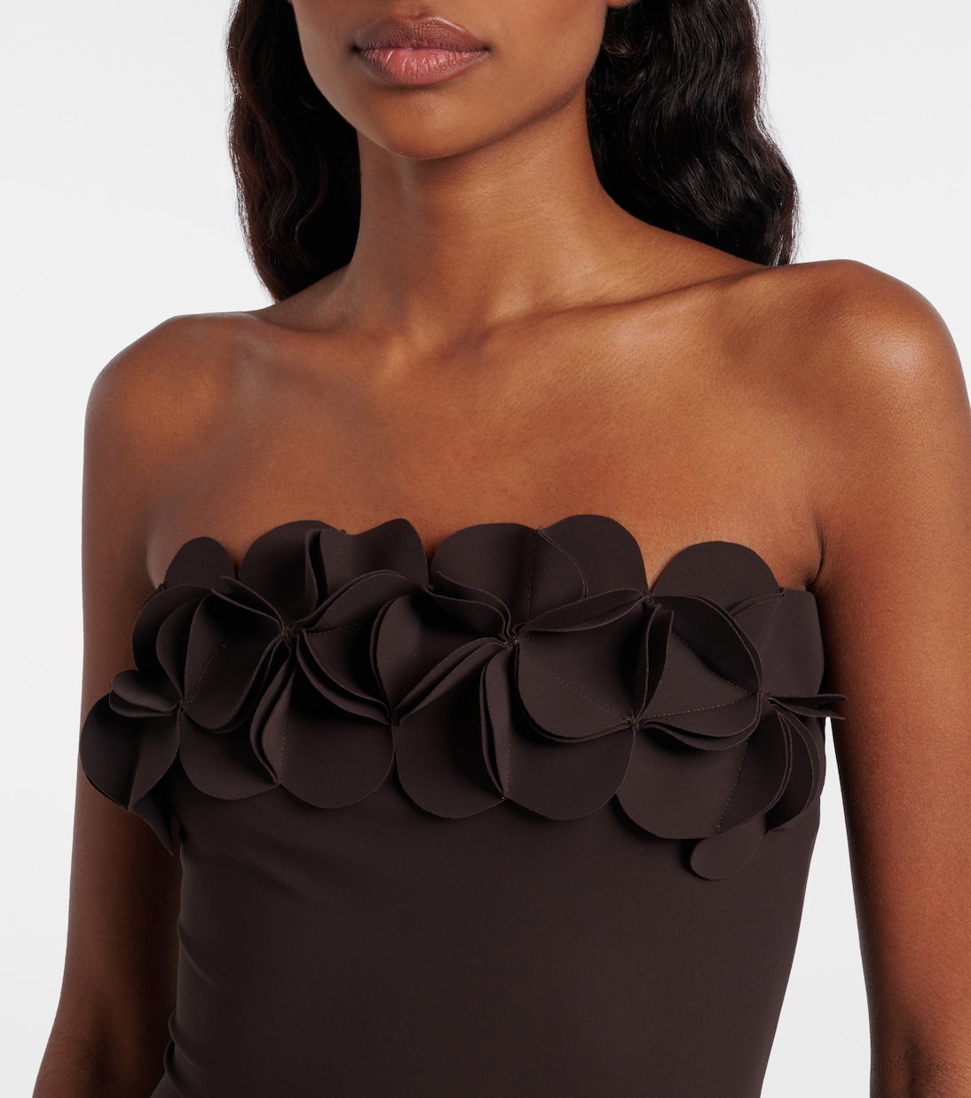 Tess floral-appliqué swimsuit  | Karla Colletto