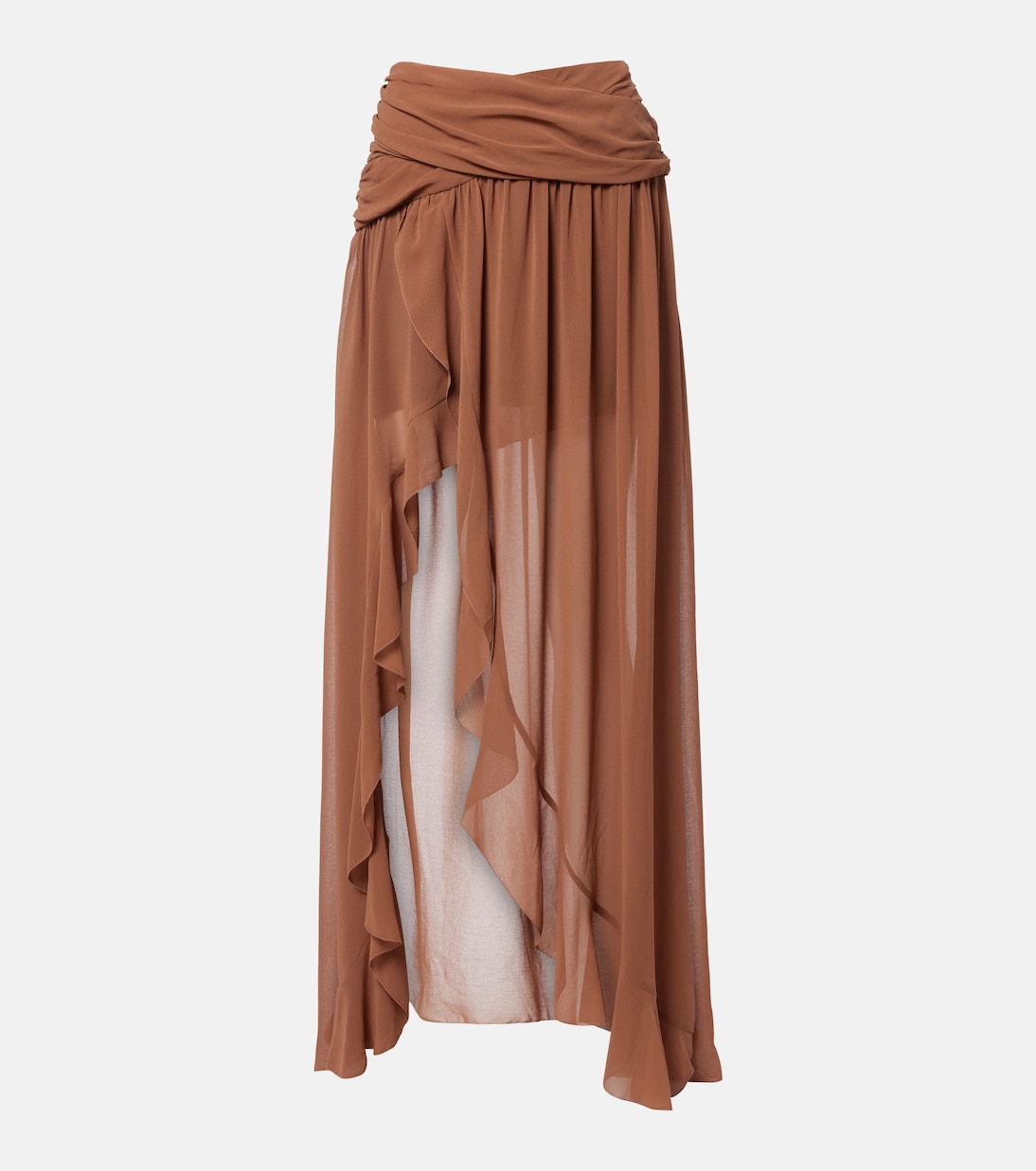 Draped asymmetric maxi skirt | Jacques Wei