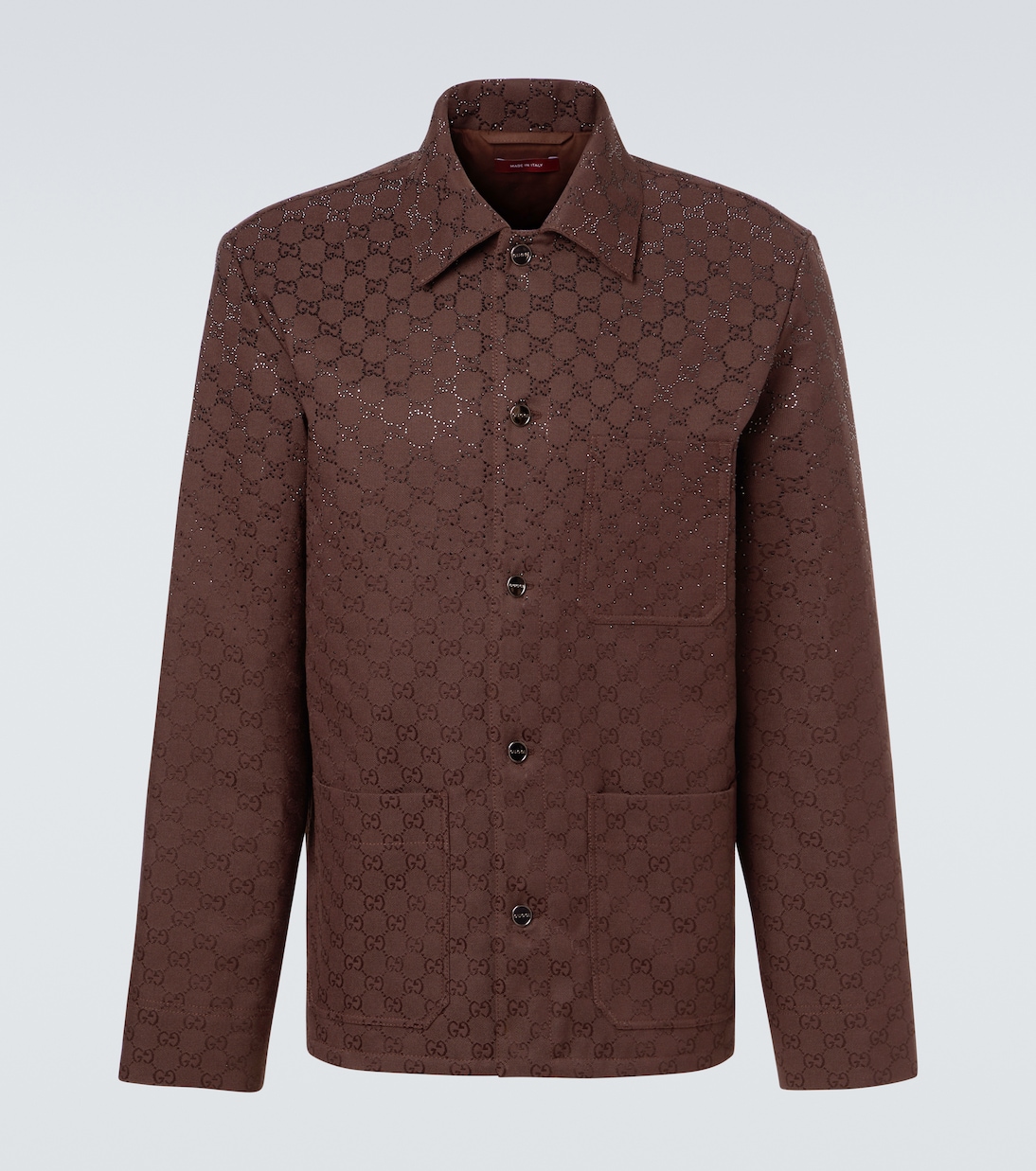 Veste GG en coton mélangé à ornements | Gucci