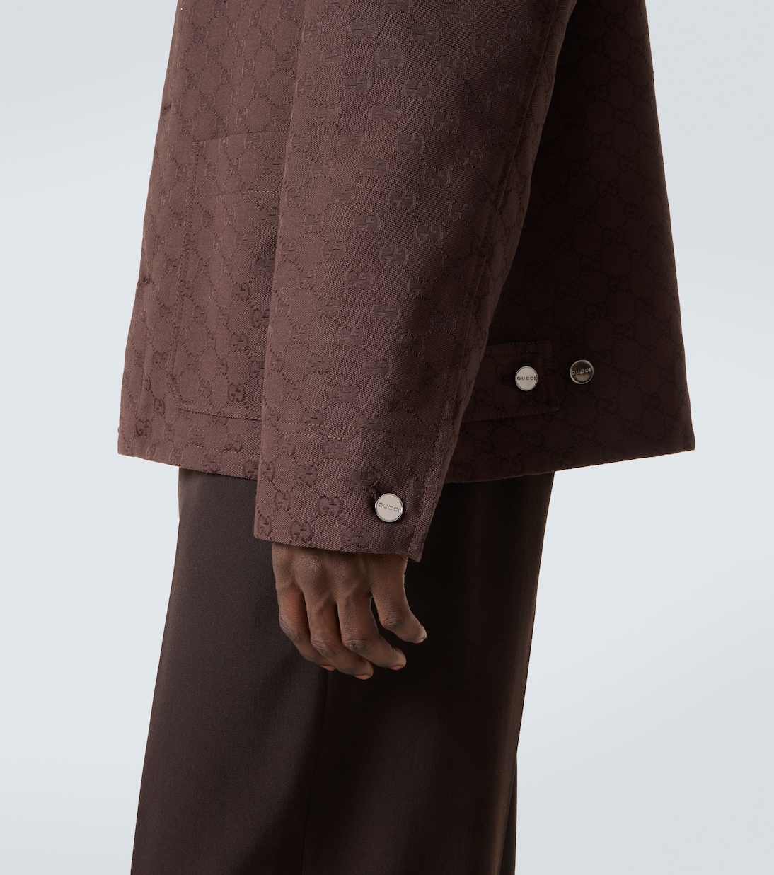 Veste GG en coton mélangé à ornements | Gucci