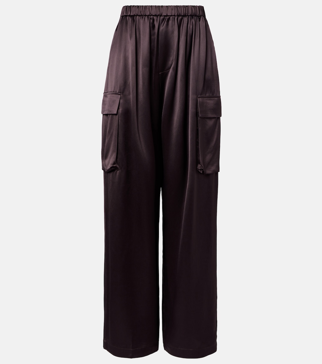 Delny satin cargo pants | The Frankie Shop