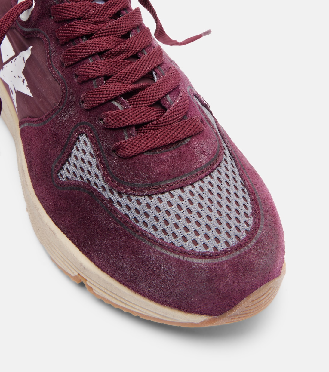 Running Nylon suede-trimmed sneakers | Golden Goose