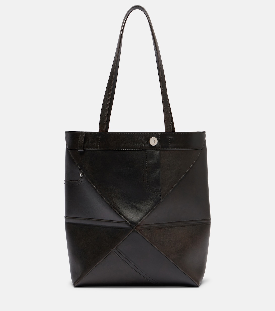 Cabas Puzzle Fold Medium en cuir | Loewe