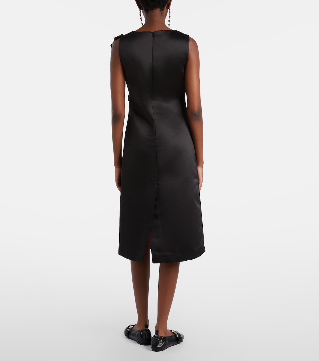 Cocktailkleid aus Satin | Ganni