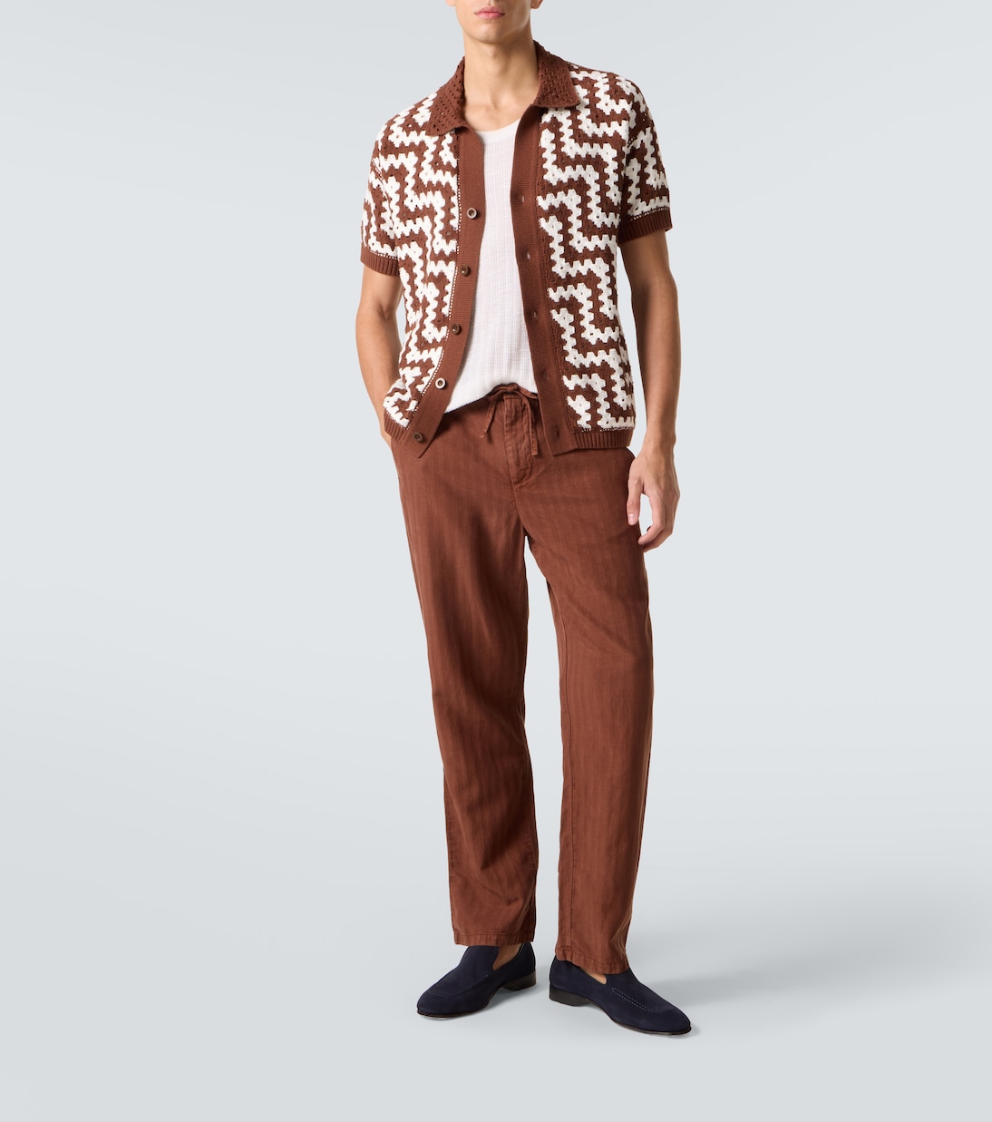 Cardigan Pinto aus Häkelstrick | Frescobol Carioca