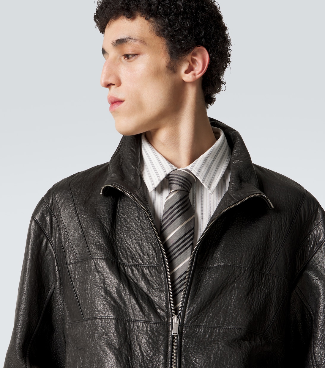 Striped silk tie | Saint Laurent