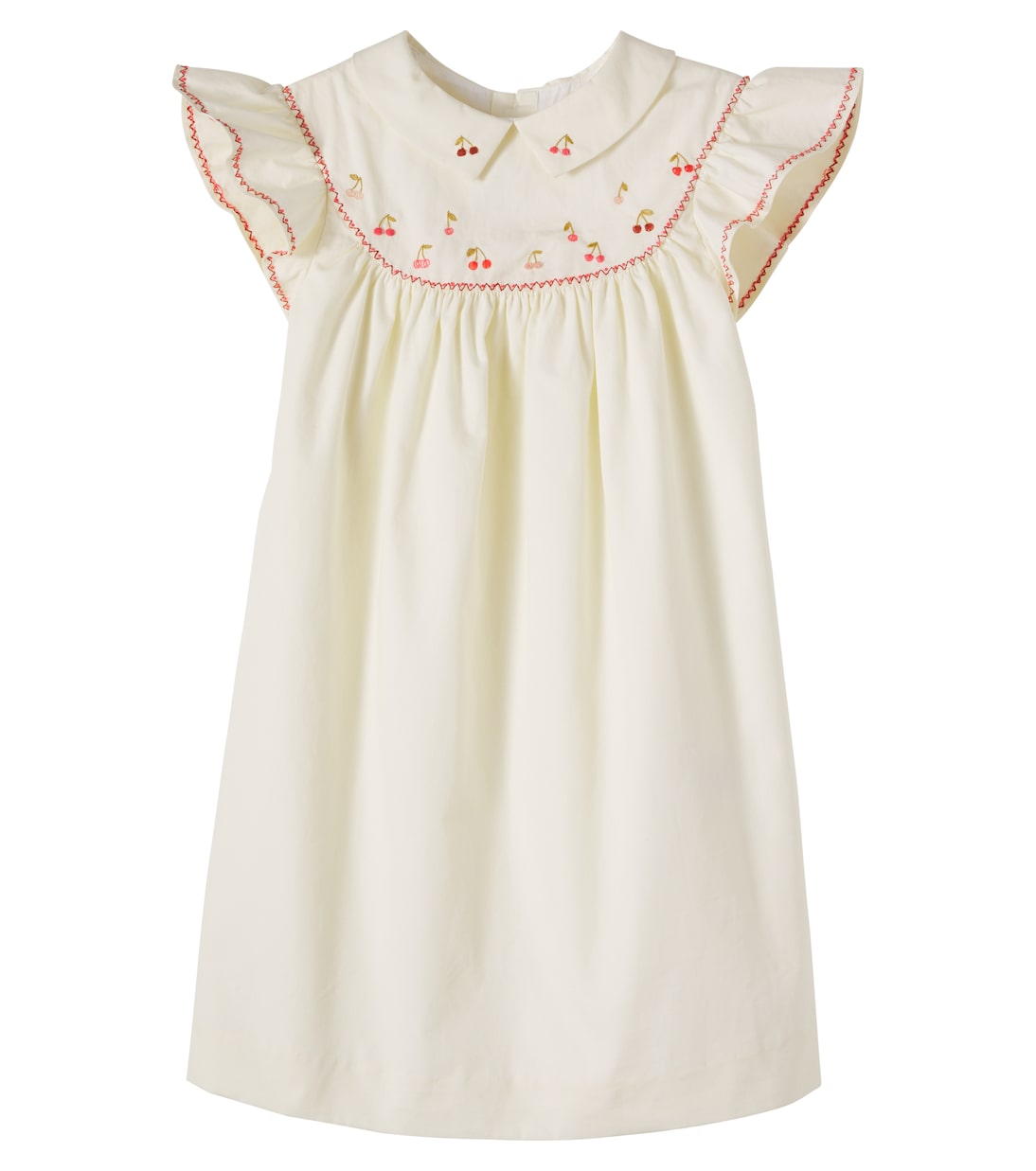Lacey-Ann embroidered cotton dress | Bonpoint