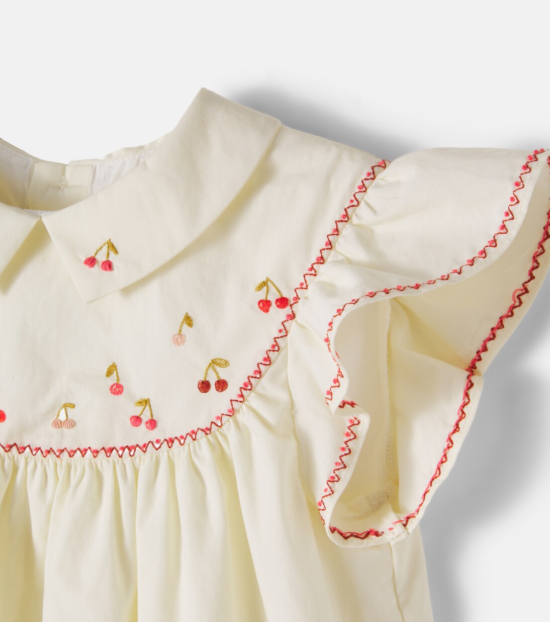 Lacey-Ann embroidered cotton dress | Bonpoint