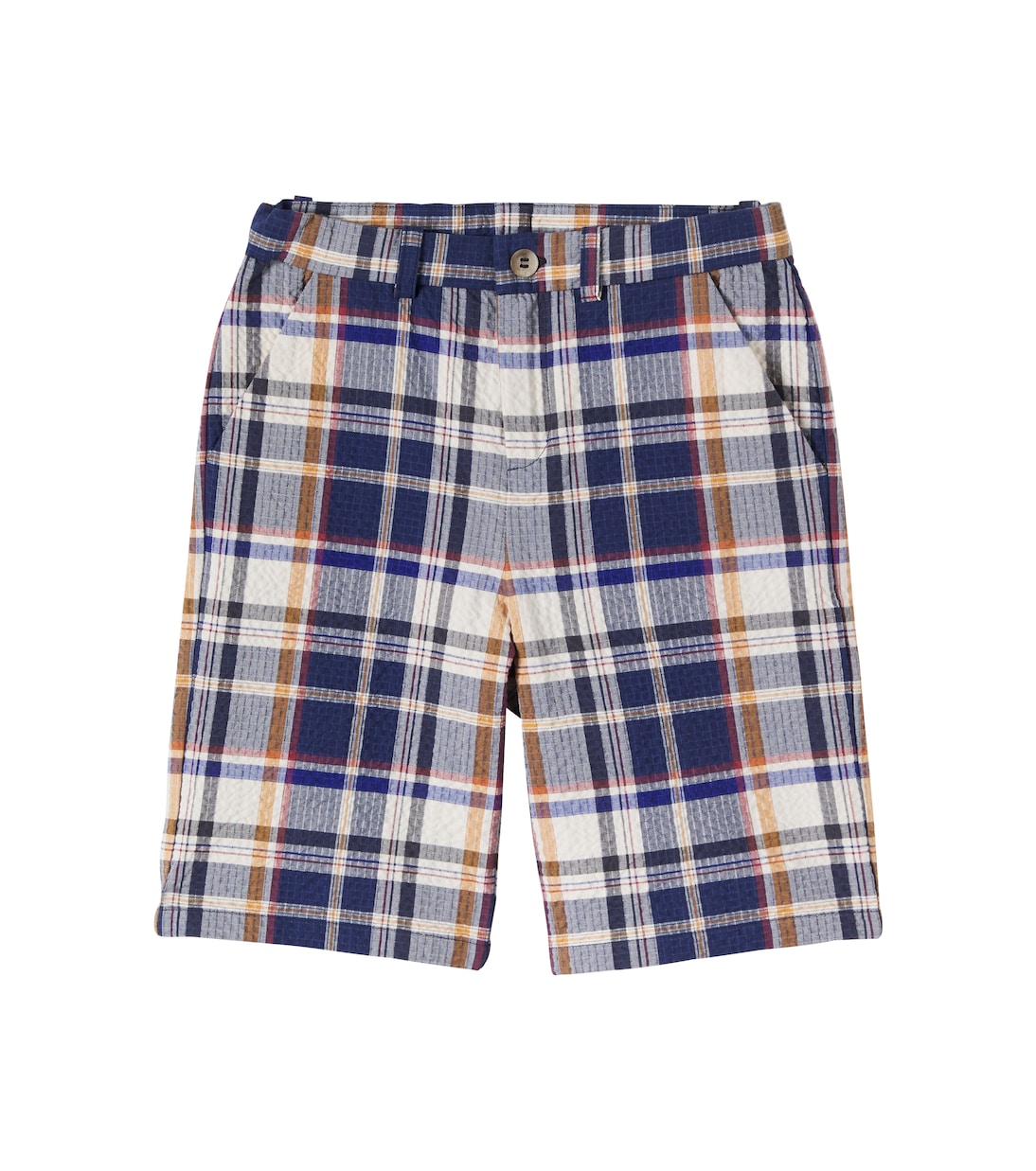 Elois checked cotton shorts | Bonpoint