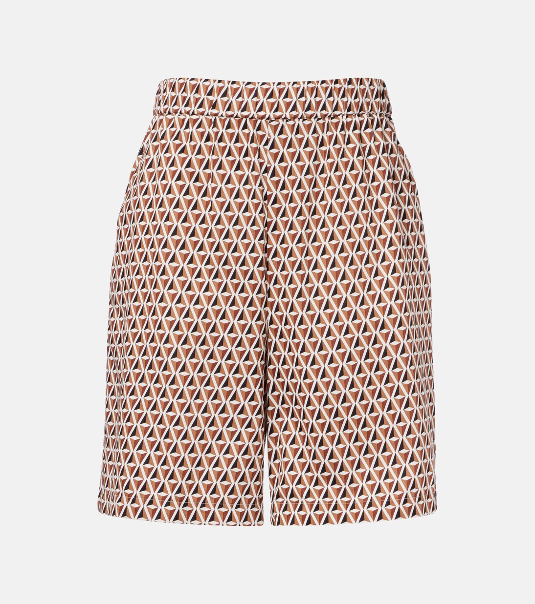 Omelia printed cotton Bermuda shorts | Max Mara