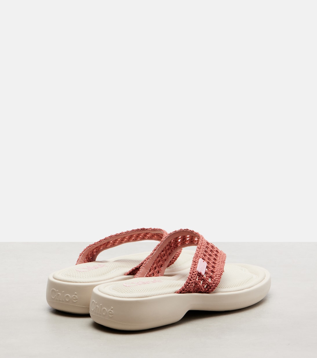 La Poolette crochet thong sandals | Chloé