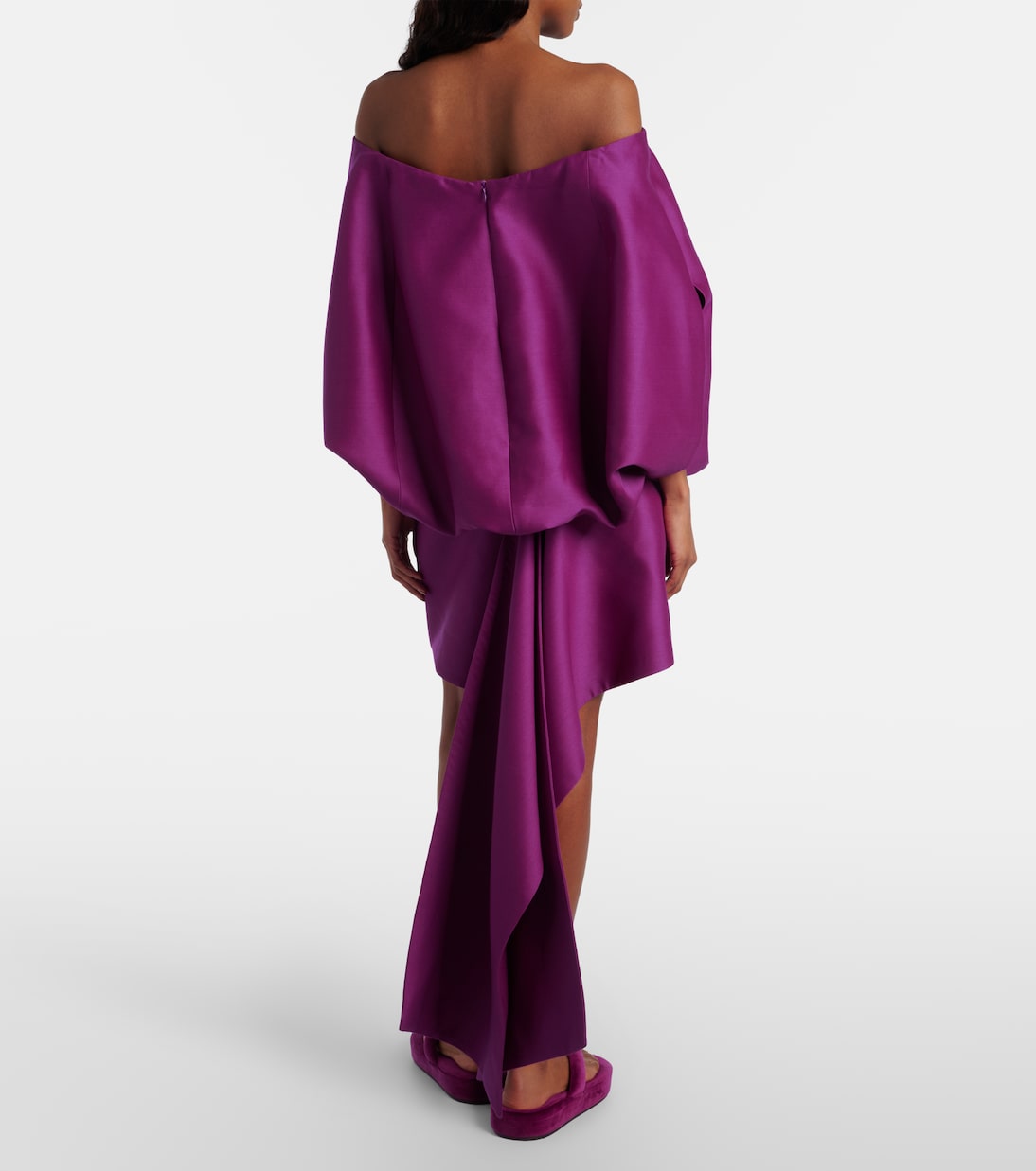 Vestido corto de lana y seda | Balenciaga