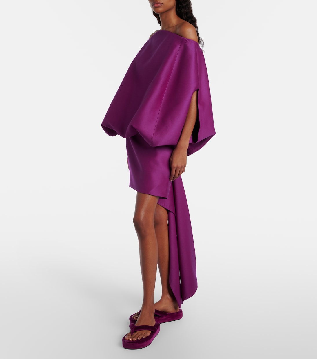 Vestido corto de lana y seda | Balenciaga