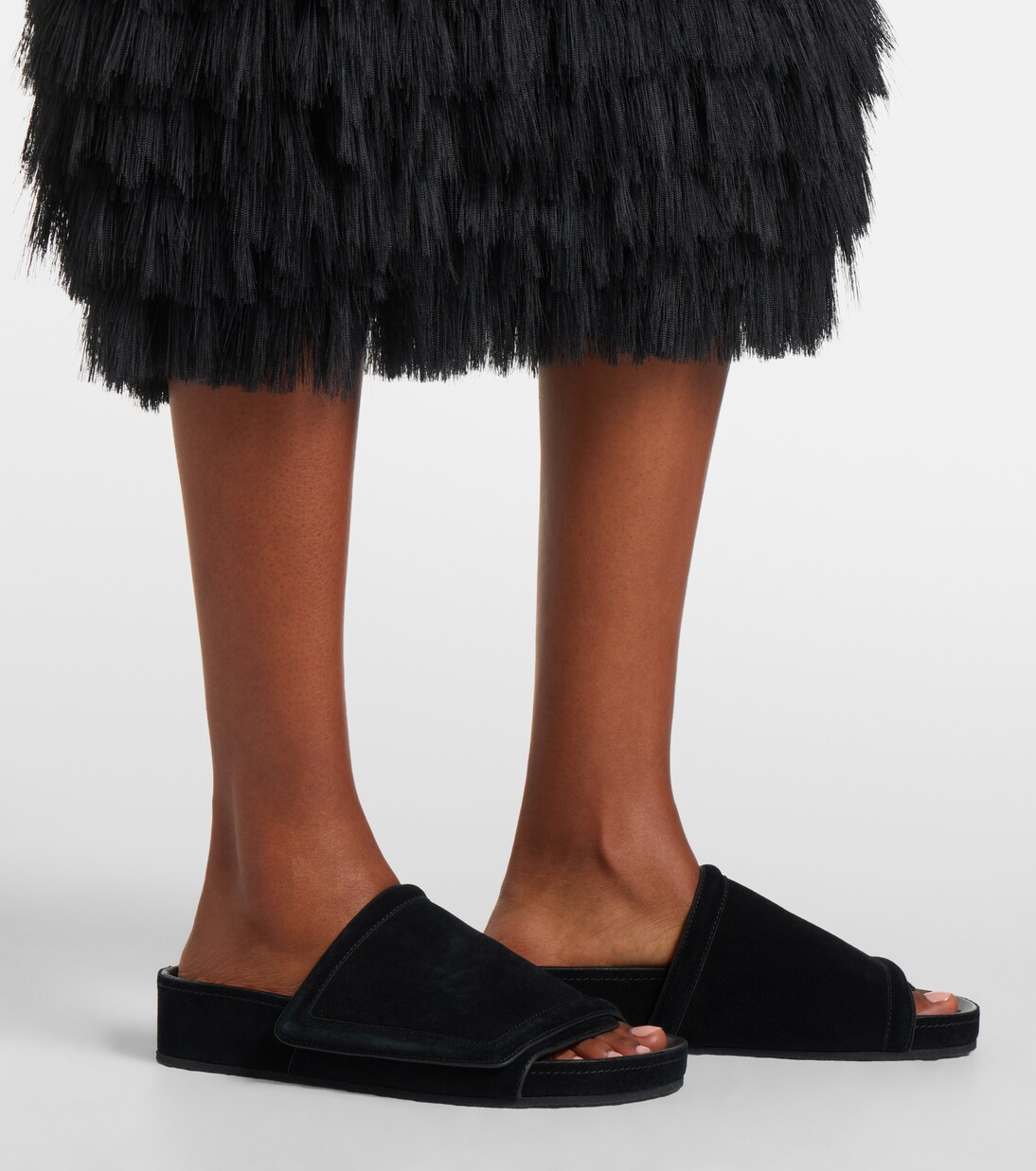 Suede slides | Phoebe Philo