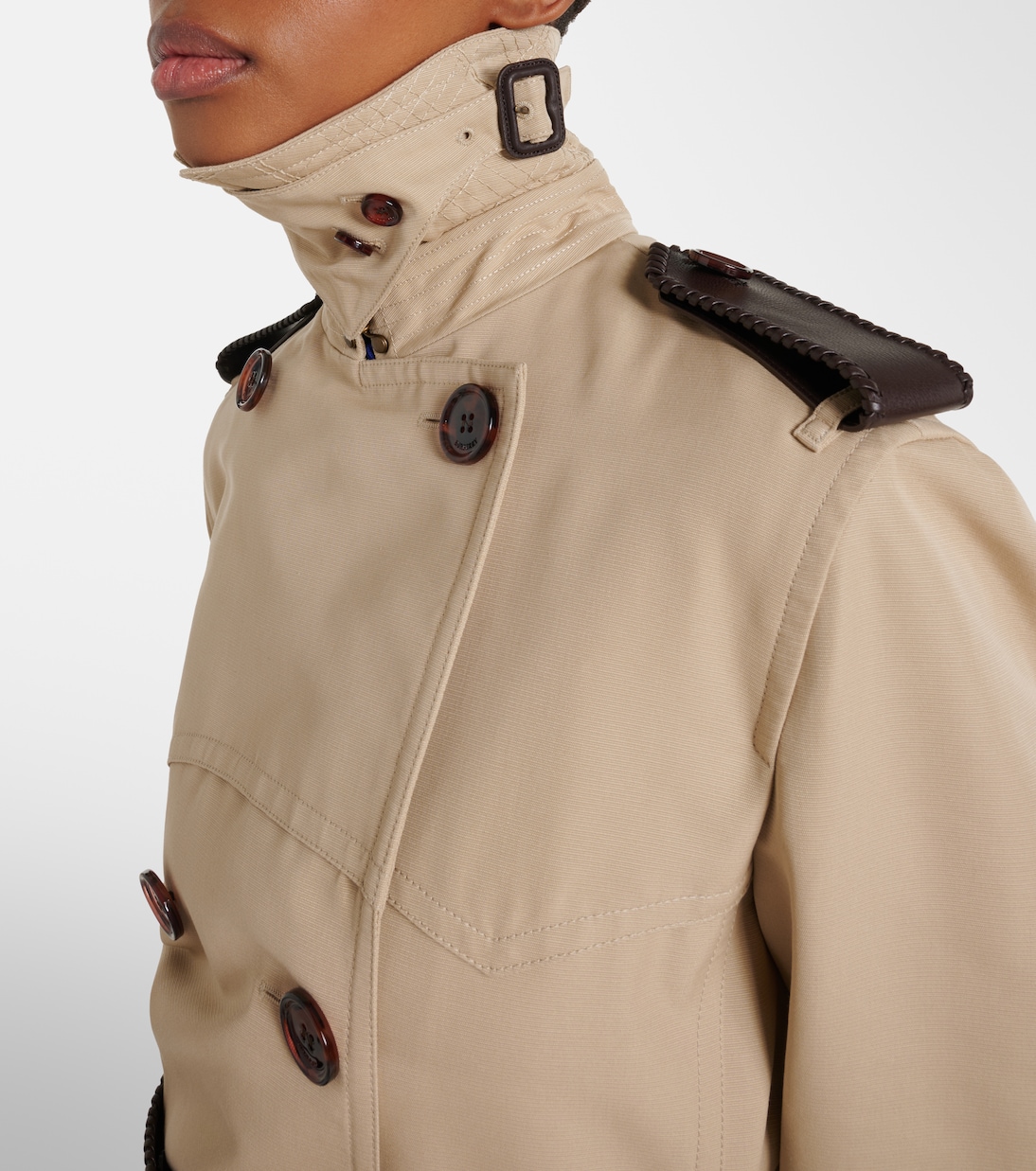 Foxfield silk and cotton trench coat | Burberry