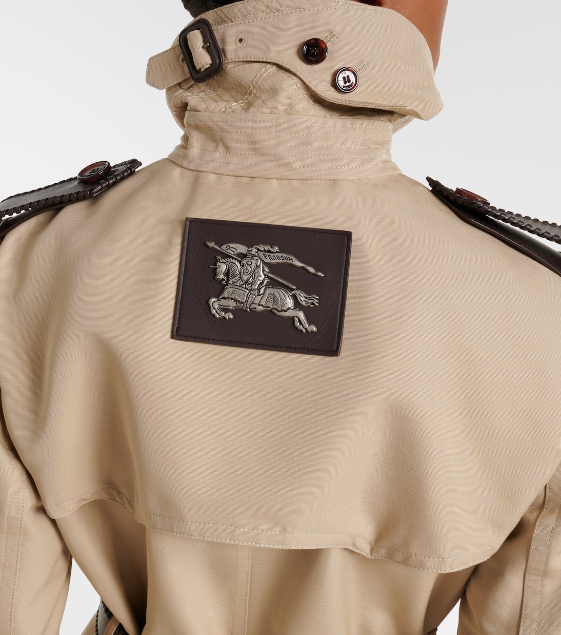 Foxfield silk and cotton trench coat | Burberry