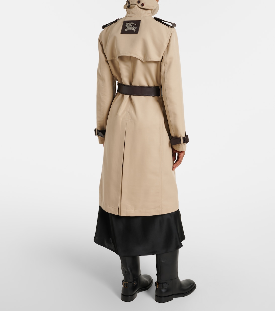 Foxfield silk and cotton trench coat | Burberry
