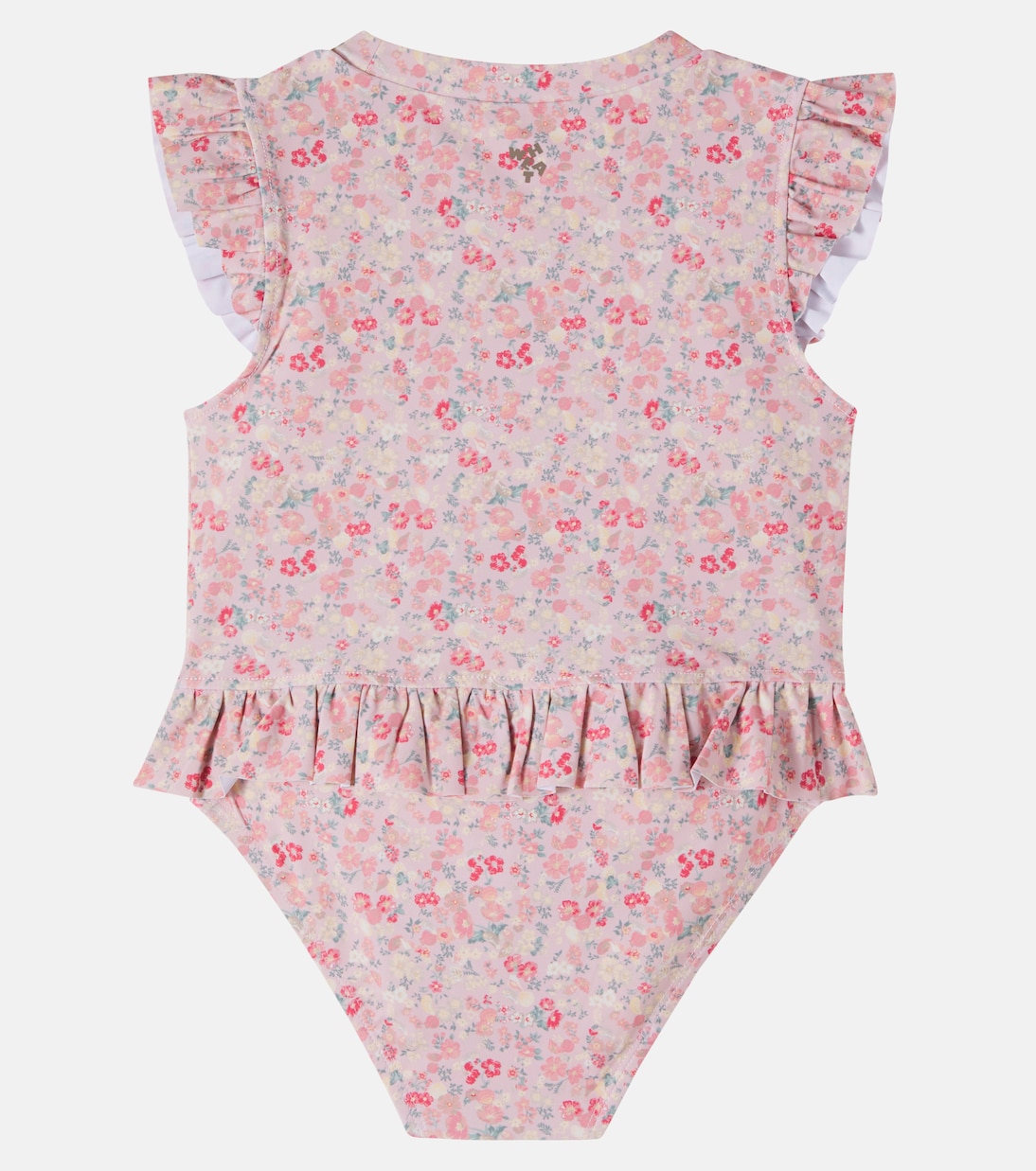 Alma floral ruffled bikini | Wheat