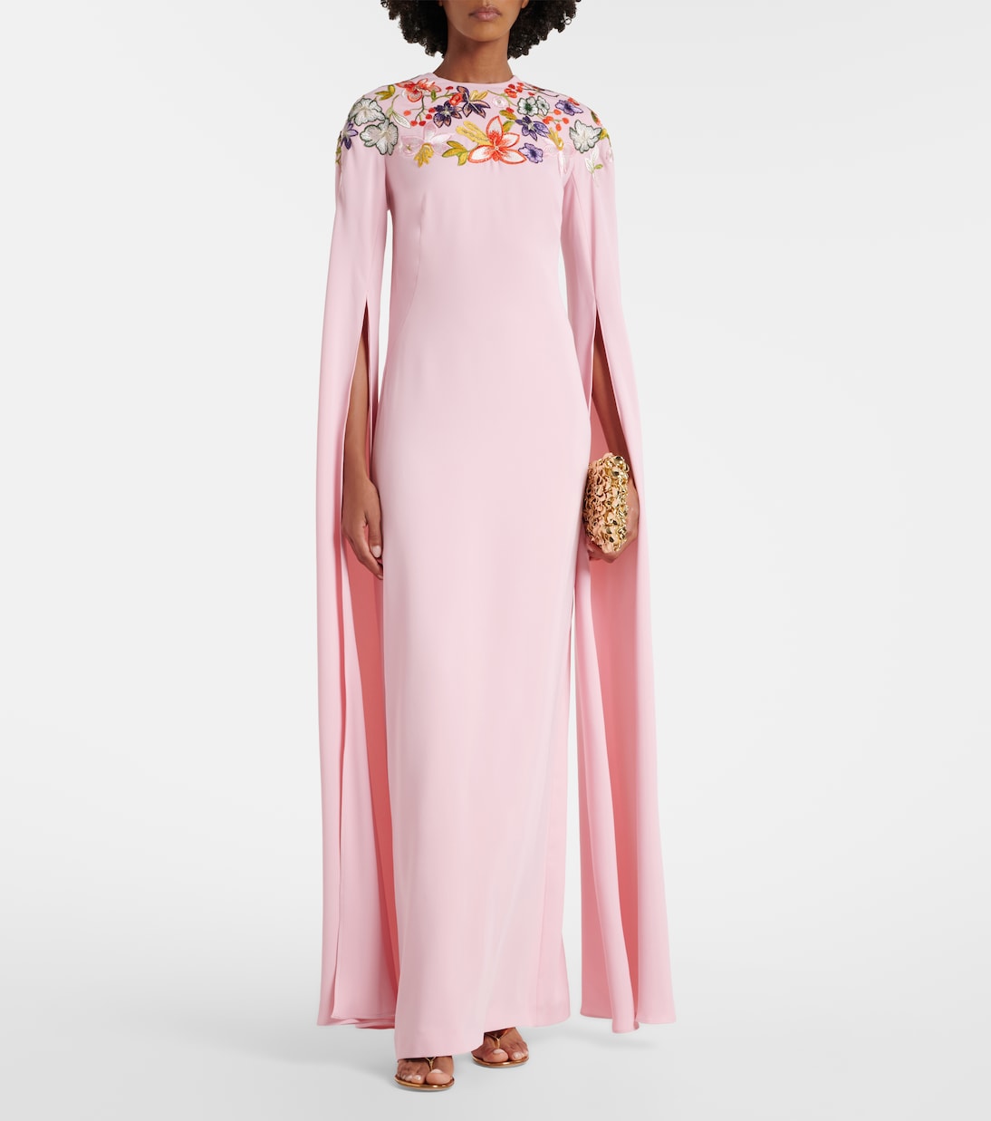 Embroidered gown | Costarellos