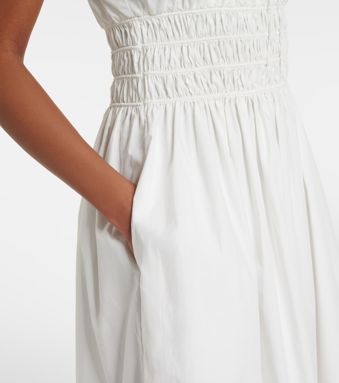 Vestido largo Elbie de algodón con encaje | Faithfull