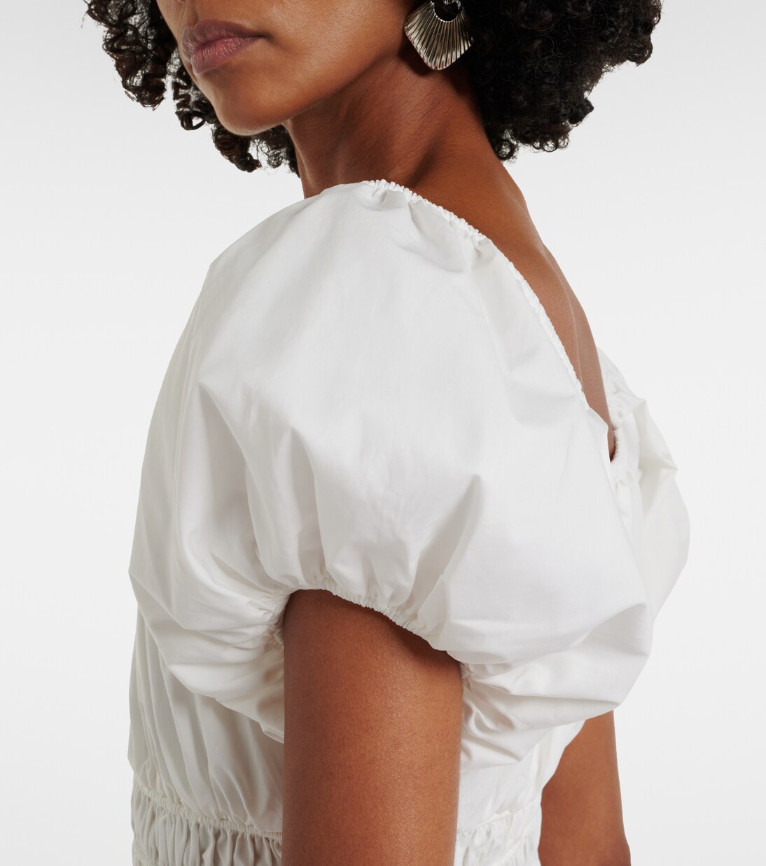 Vestido largo Elbie de algodón con encaje | Faithfull