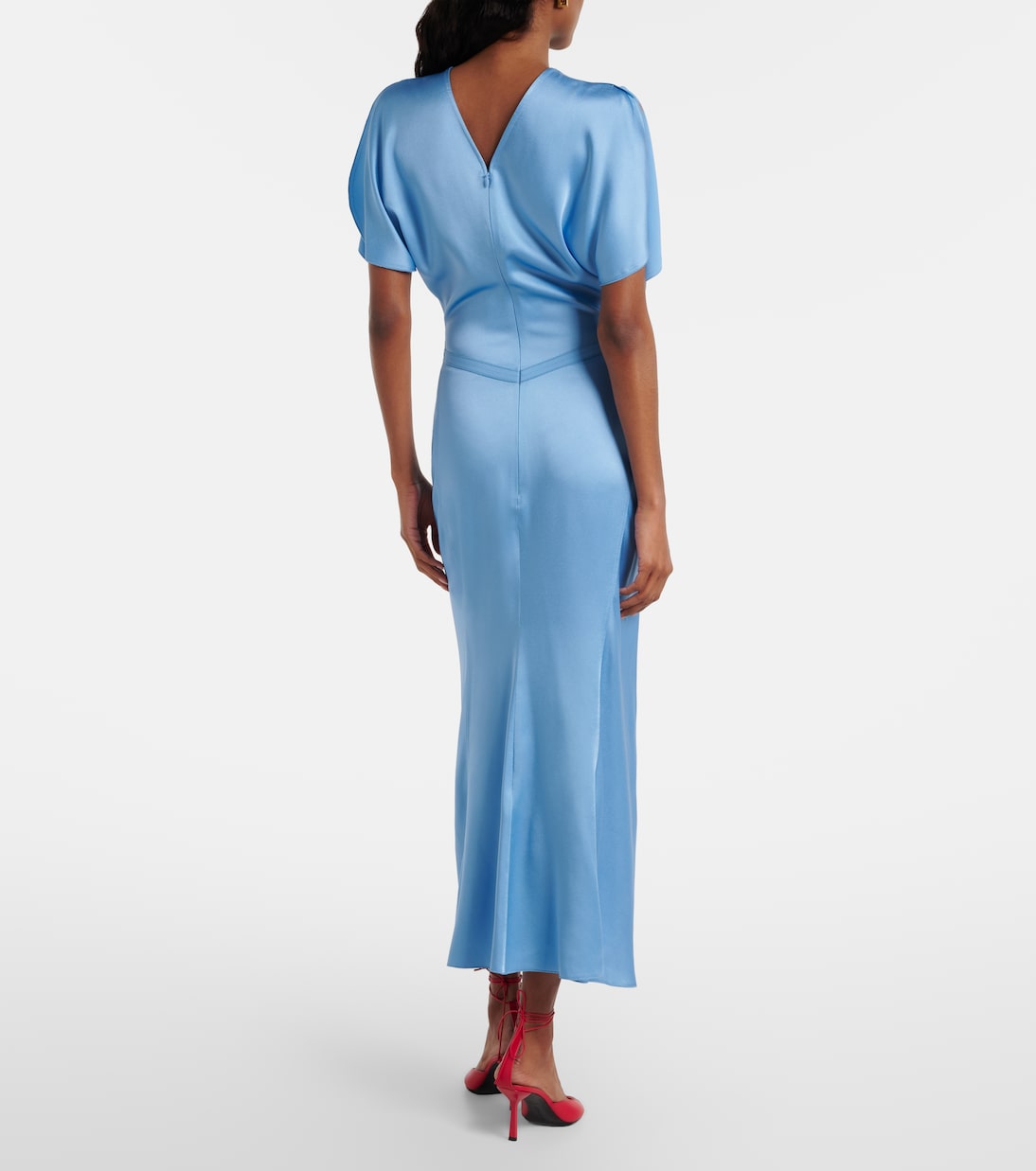 Abito midi in raso | Victoria Beckham