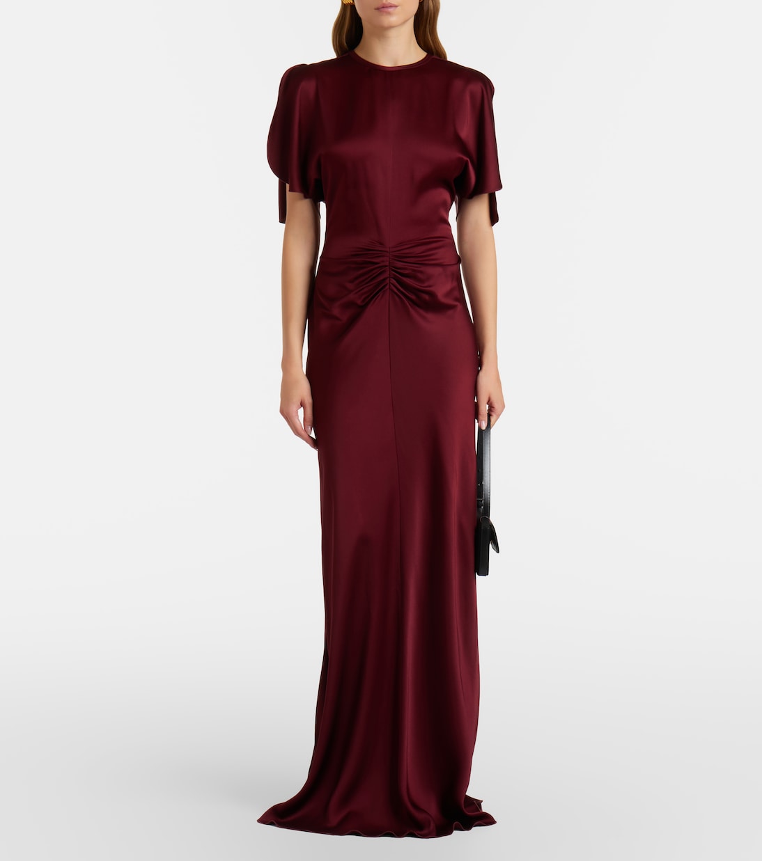 Abito lungo Isabella in raso | Victoria Beckham