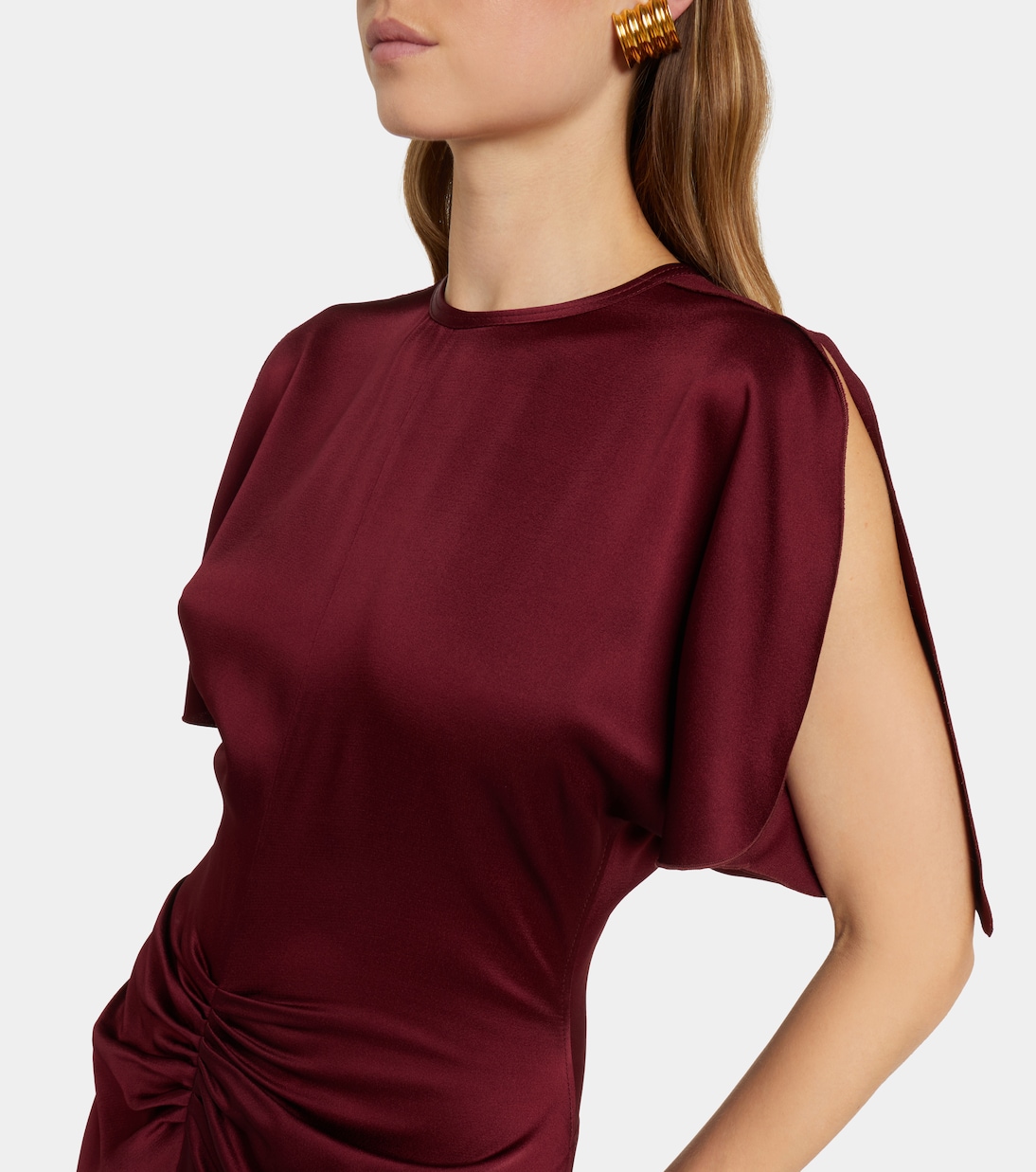 Abito lungo Isabella in raso | Victoria Beckham
