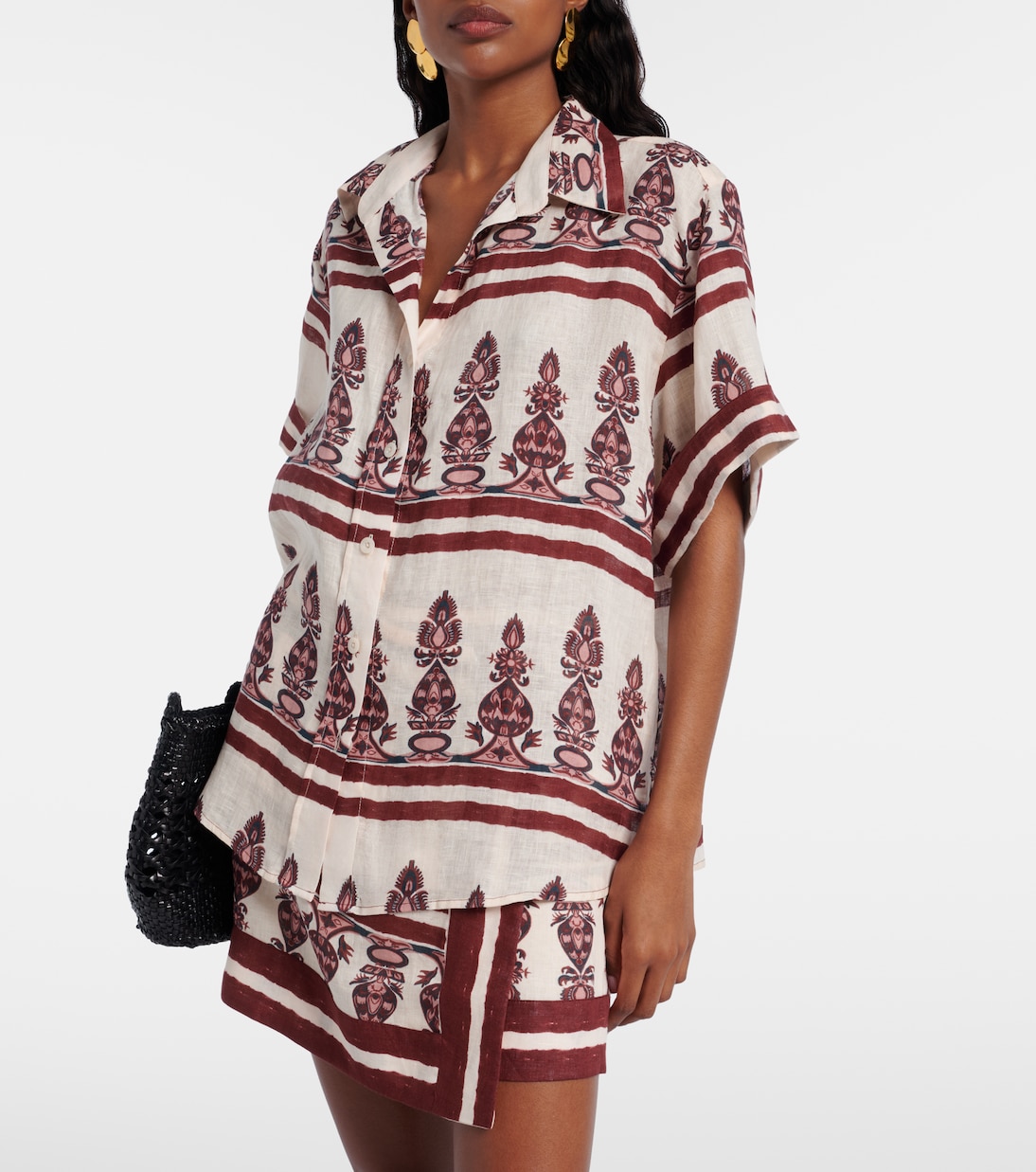 Printed linen shirt | Johanna Ortiz