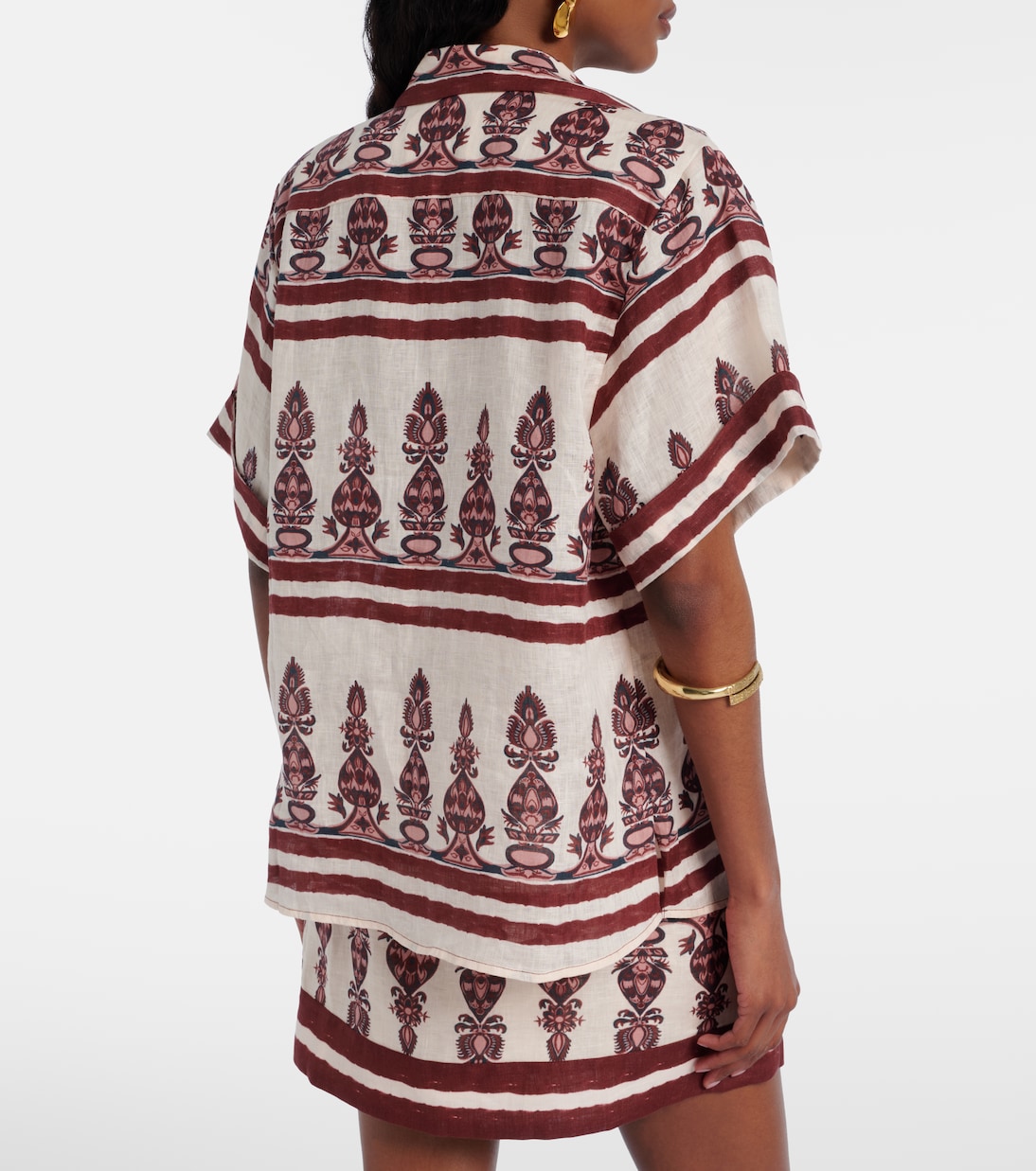 Printed linen shirt | Johanna Ortiz