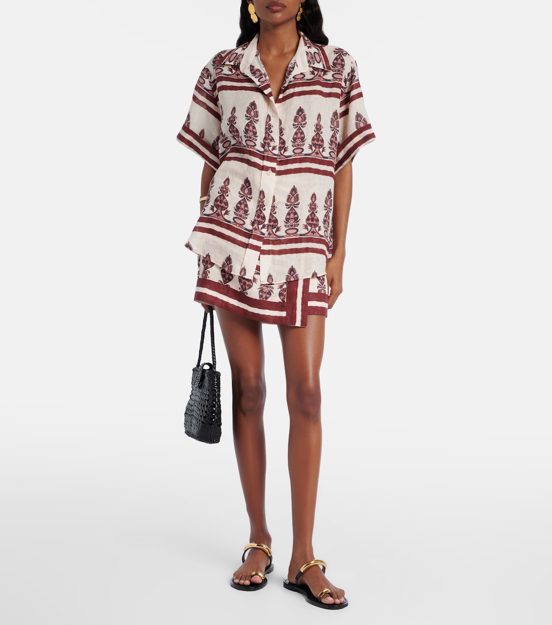 Printed linen shirt | Johanna Ortiz