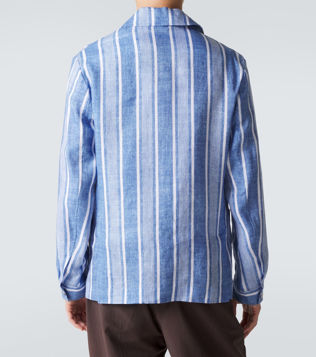 Camisa de lino a rayas | Fedeli