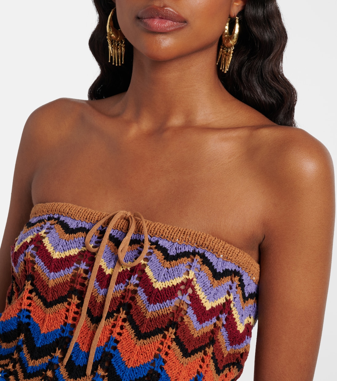Azul crochet cotton-blend romper | Faithfull
